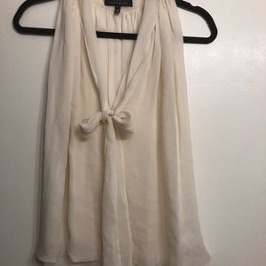 Robert Rodriguez sleeveless silk tie blouse